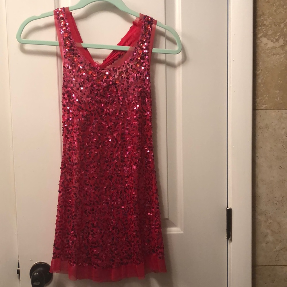 Hot Pink full sequin tank